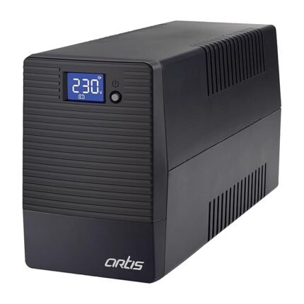 Artis 600VA LCD Touchscreen UPS for Personal Computers, Desktop PCs, Laptops, Routers